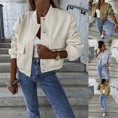 Autumn winter Jacket with big pockets Casual women coat 外套