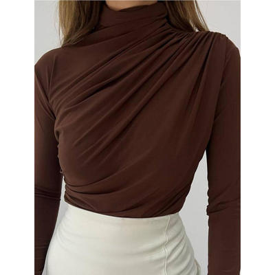 New base shirt top slim fit T-shirt for women长袖打底衫上衣