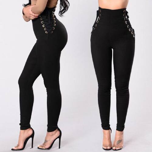 Side straps waist and hip sports casual pants收腰提臀休闲裤