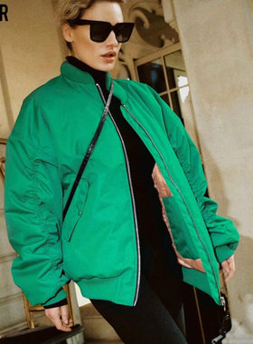 Women's 2025 Fashion Solid Color Baseball Suit Loose Jacket