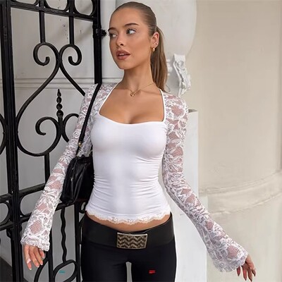 欧美性感修身长袖T恤女上衣打底衫 sexy blouse tshirt top women