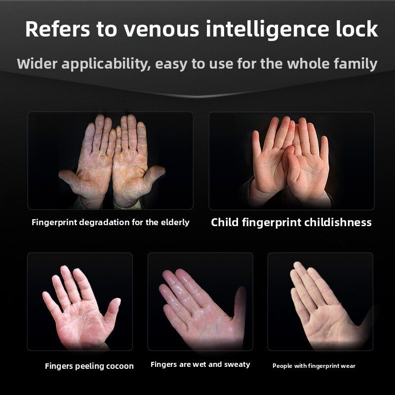 【烈儿725粉丝节】德施曼Q5MS智能锁可视猫眼指静脉指纹锁YB