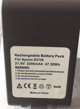 适用于dyson戴森吸尘器替代电池V6 V8 SV10 dc62 59 74 35 45配件