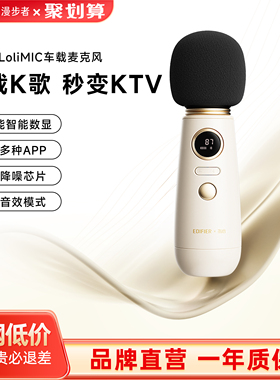 漫步者LoliMIC小蘑菇升级麦克风车载K歌无线蓝牙ktv卡拉ok话筒