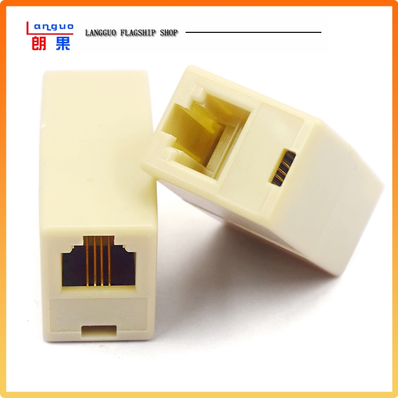 RJ11直通头6P4C直通4芯双通