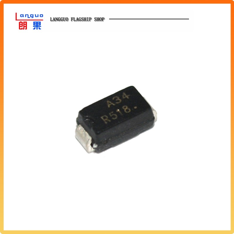 朗果 肖特基二极管 MBRA340T3G 印字A34 MBRA340贴片二极管 5只,电子元器件市场,二极管,淘宝优惠券,粉丝福利购,淘宝优惠卷
