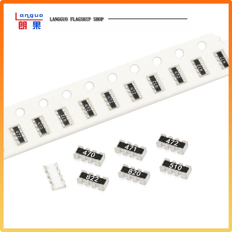 0402贴片排阻8脚0欧10R15