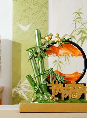 中式节节高升流沙画摆件乔迁礼