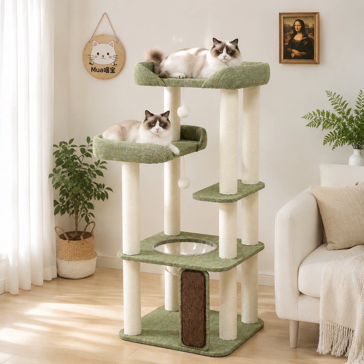 仿沙发猫爬架布偶缅因大型猫专用图片