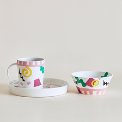 JZ几致 X UCCA联名色彩马戏团餐具北欧简约风骨瓷餐盘餐碗马克杯