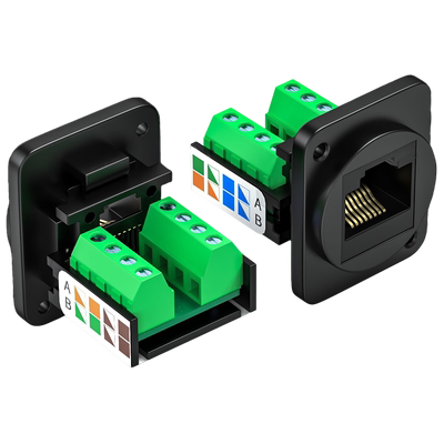 RJ45网线插座七类免焊模块母口