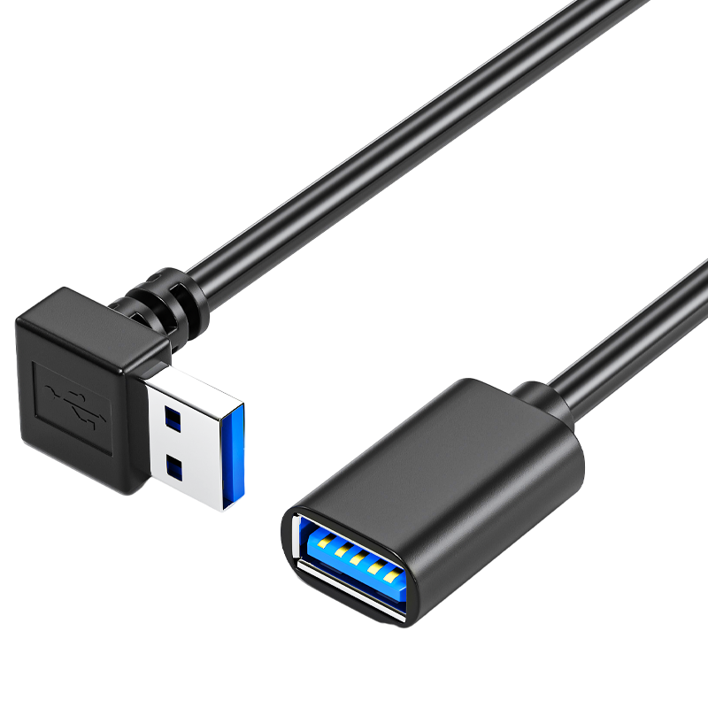 纯铜usb3.0延长线90°上下左右弯