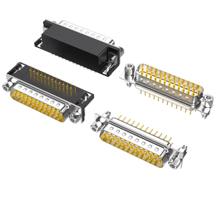 工业DB25焊板插座DR25弯脚直插DP25公头母头25针并口焊板插座插头