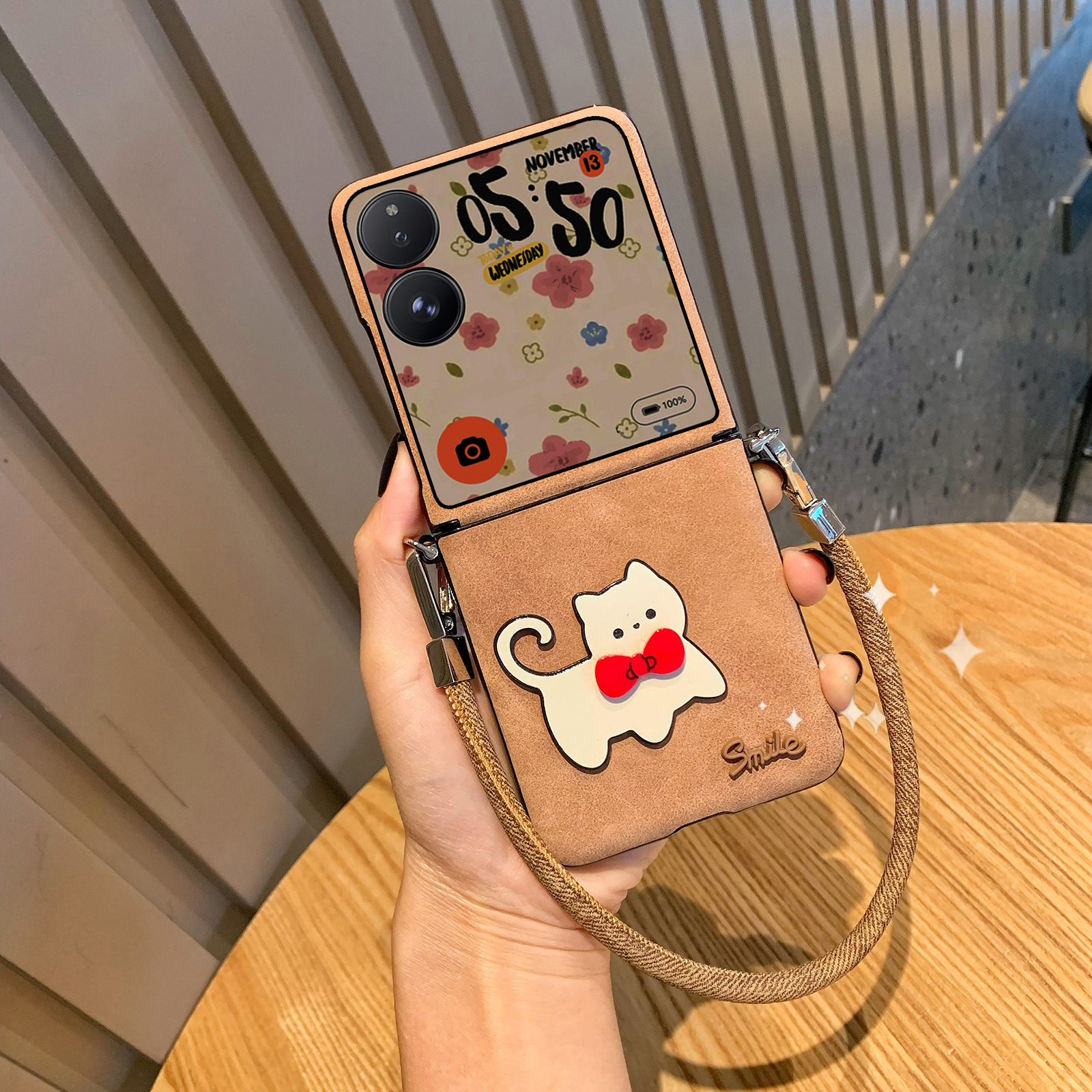 小米Mixflip皮质复古手机壳