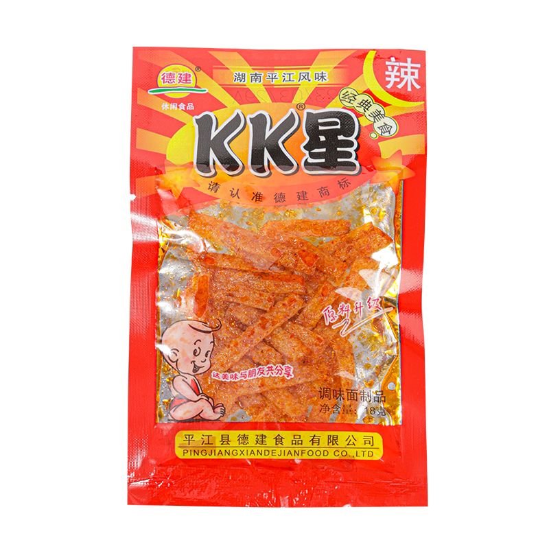 湖南麻辣零食 kk星辣条德建超面筋制品