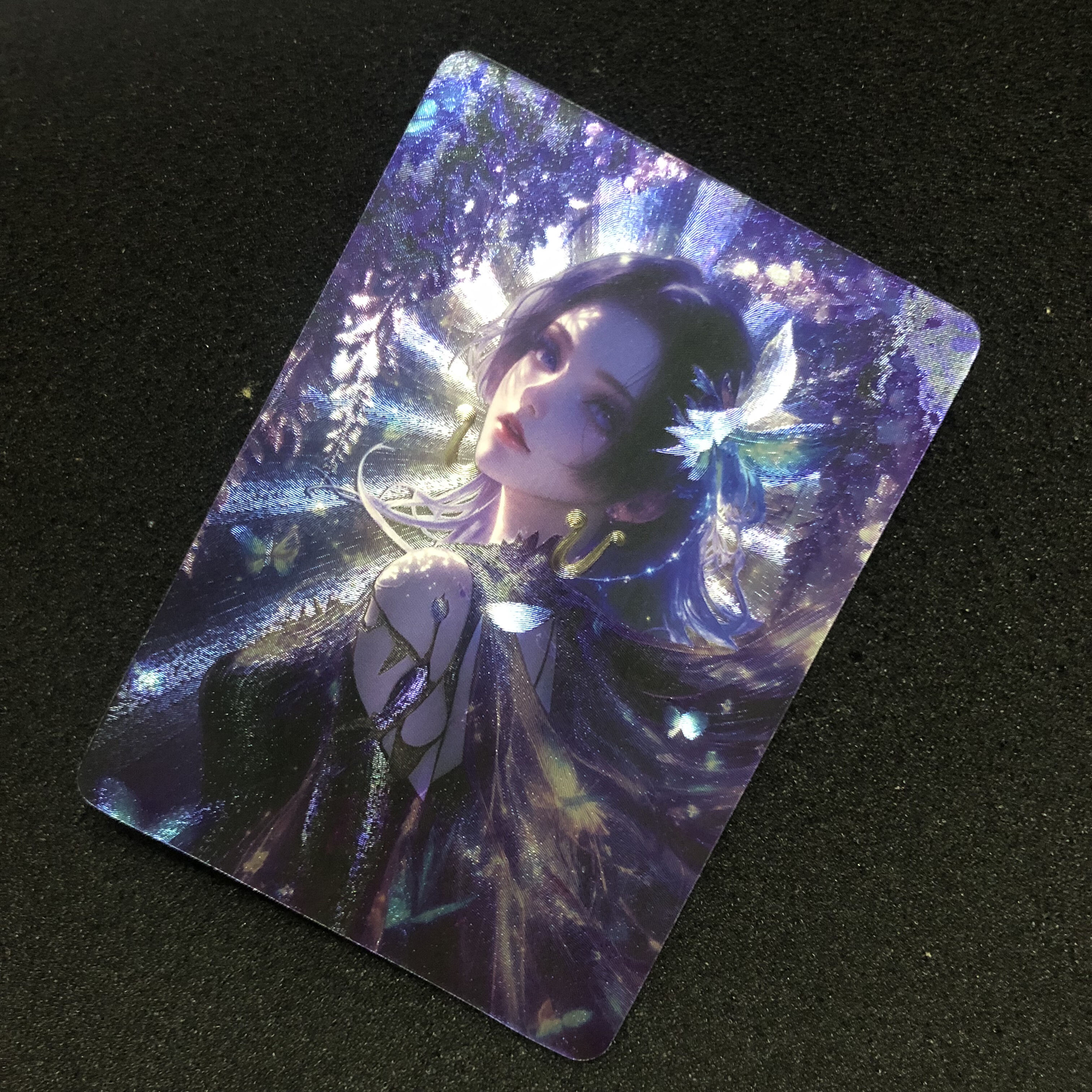 狐狸卡卡制作  重绘海贼王紫蝶女帝粗闪收藏卡（大卡63*88mm）