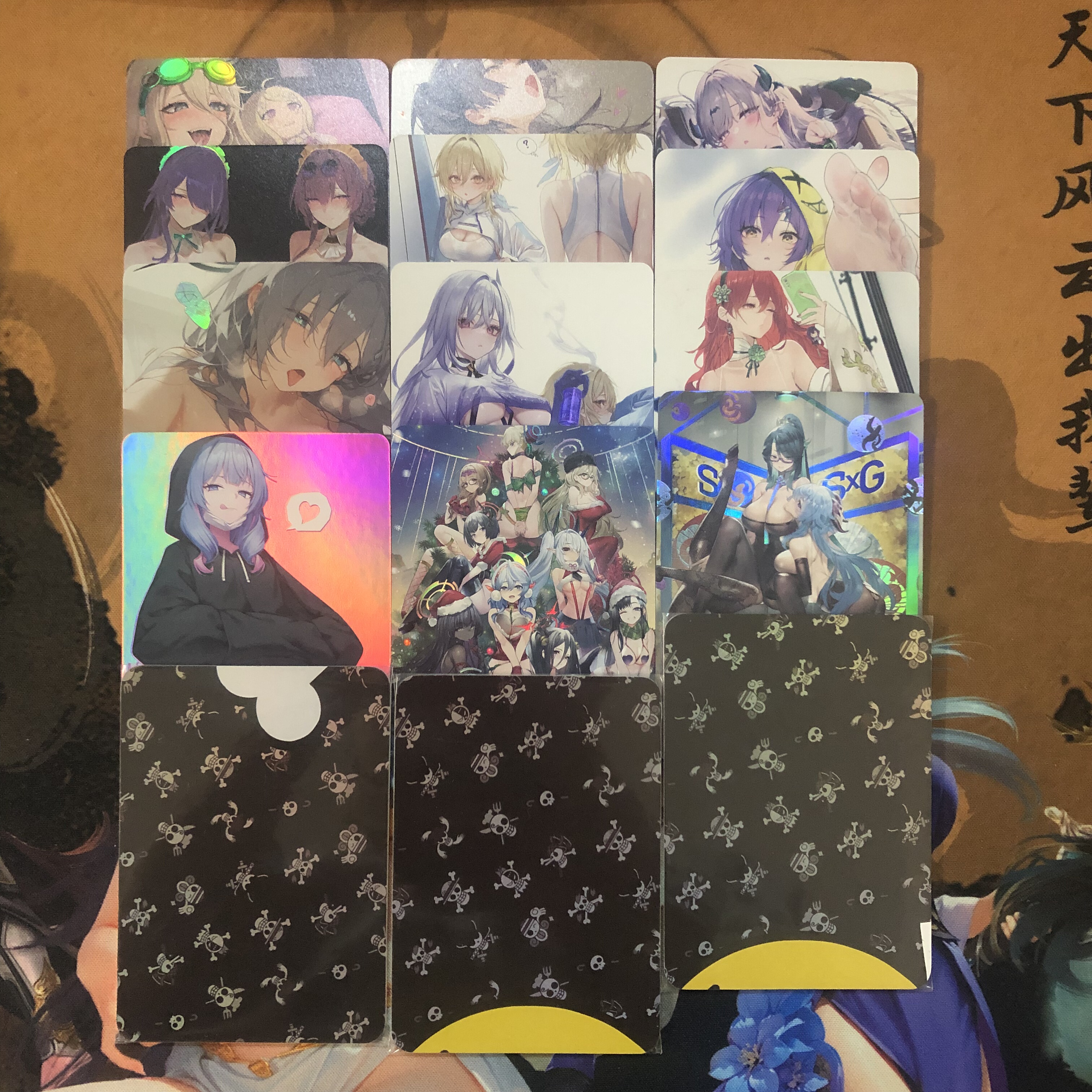 绘天阁单卡系列 整理第十一季折光彩闪磨砂收藏卡（大卡63*88mm）