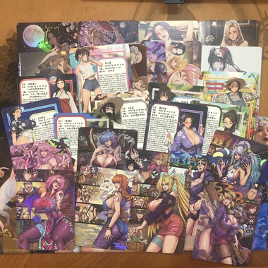 绘天阁单卡系列 整理第十四季折光彩闪磨砂收藏卡（大卡63*88mm）