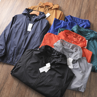 皮肤防晒衣男士 23年新款 防紫外线情侣连帽夹克 岛国试衣间 日单