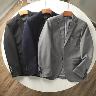 外贸尾货春季 纯色商务休闲西服西装 新款 时尚 外套 男士 高端成衣