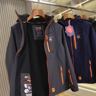 北欧挪威~高端户外冬男士防风防雨雪科考远征探险加绒软壳衣外套