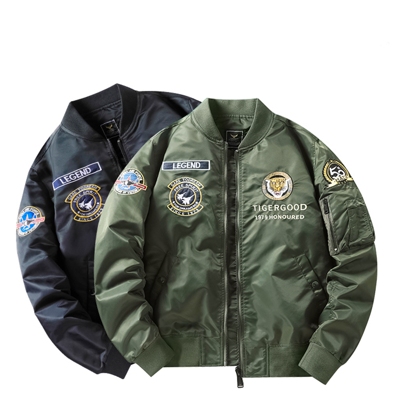 棒球领春秋宽松MA1飞行服