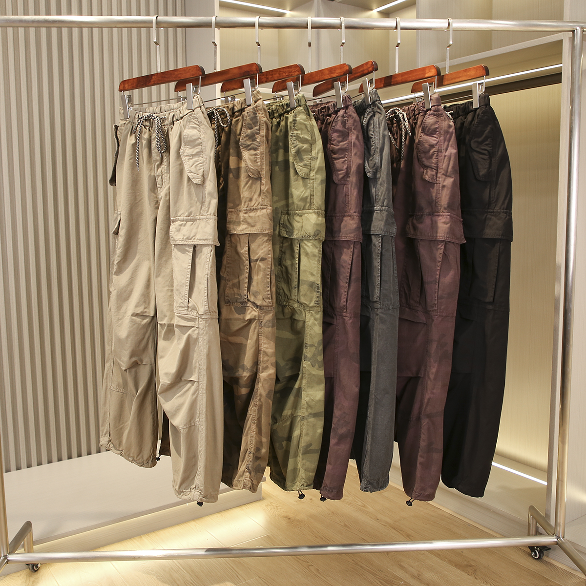 直筒宽松纯棉工装裤休闲裤