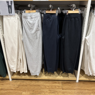毛圈卫裤 日单 纯色松紧腰宽松运动弹力束脚休闲裤 男士 东吉U家