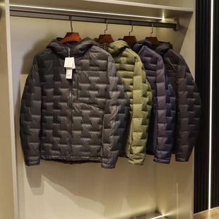 超轻云感锁绒工艺~冬男士户外防风防水中间层保暖轻薄连帽羽绒服