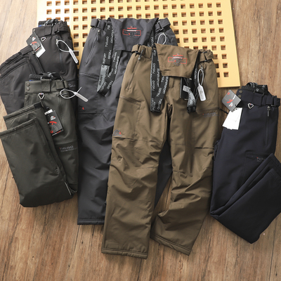挪威单~抗寒零下30~高端户外防风防雪运动加绒棉裤滑雪裤冲锋裤男