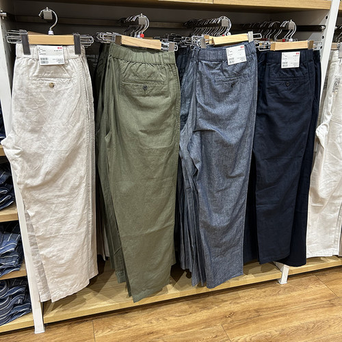 长裤直筒日系轻盈凉爽棉麻裤