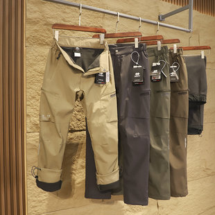 硬壳户外！秋冬男士户外防风防水抗寒加绒加厚保暖直筒冲锋休闲裤