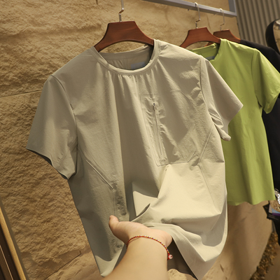 短袖简约男士速干薄款T恤