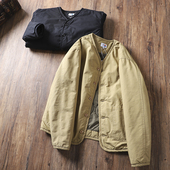 秋冬男士 上身帅 六叔同款 日系复古潮流加厚夹棉保暖立领棉衣