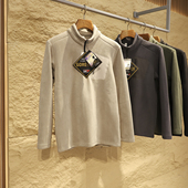 冬男士 茑家 360g蓄热摇粒绒 户外机能加绒加厚保暖半拉链抓绒卫衣