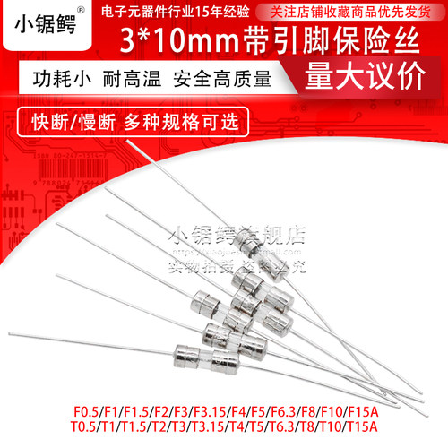 3*10mm带引脚250v管熔断器保险丝