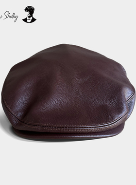 正品授权 thomas shelby汤米谢尔比剃刀党英伦鸭舌帽男牛皮开普帽