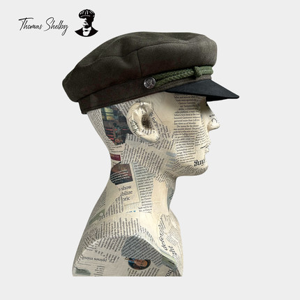 正品授权thomas shelby汤米谢尔比剃刀党英伦军绿色海军帽水手帽