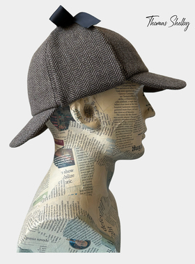 正品授权Thomas Shelby猎鹿帽福尔摩斯帽侦探帽卷福品质英伦复古