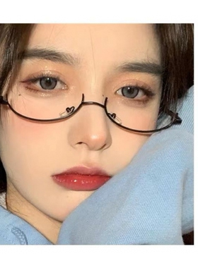 半框眼镜cosplay装饰镜纯欲二次