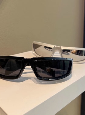 赛博银色未来男女同款骑行Y2K墨