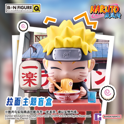 【1983】火影忍者 BNFIGUREQ疾风传拉面主题盲盒可爱桌面摆件礼物
