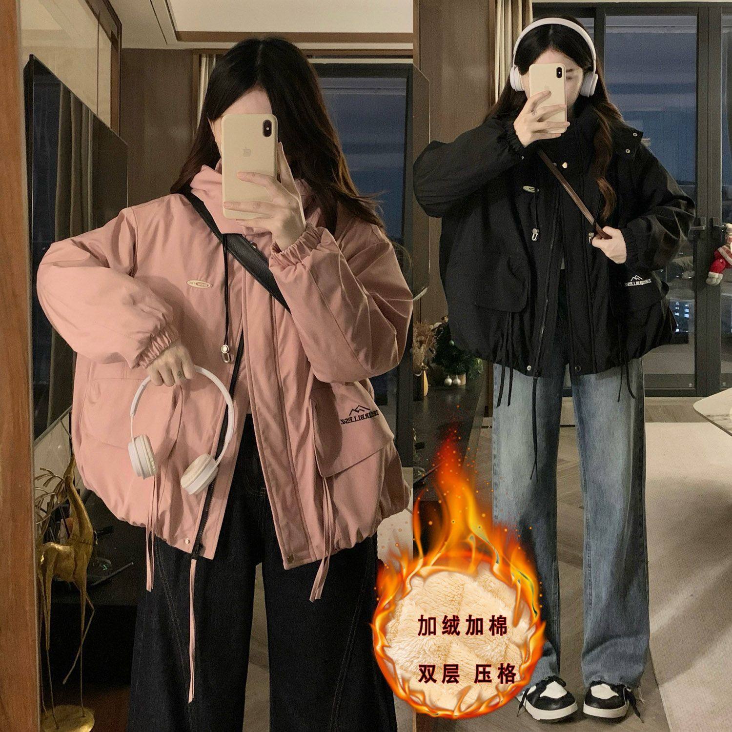 胖MM大码加绒加厚冲锋衣外套女冬季防水保暖派克服羊羔绒棉衣棉服,孕妇装/孕产妇用品/营养,棉衣/羽绒服/大衣,淘宝优惠券,粉丝福利购,淘宝优惠卷