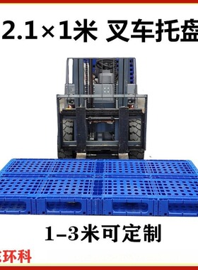 厂家直营 米2.5米叉车可用双面网格蓝色托盘垫板 蓝色塑料卡板
