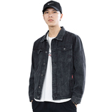 秋冬款多口袋修身百搭青年牛仔衣外套夹克男大码JK9015-p70有现货，男装夹克，星座224-1