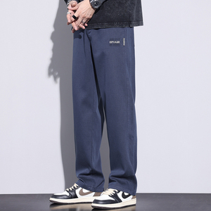 2024春夏休闲青少年宽松潮莱赛尔天丝运动拖地裤子K833-p45有现货图片