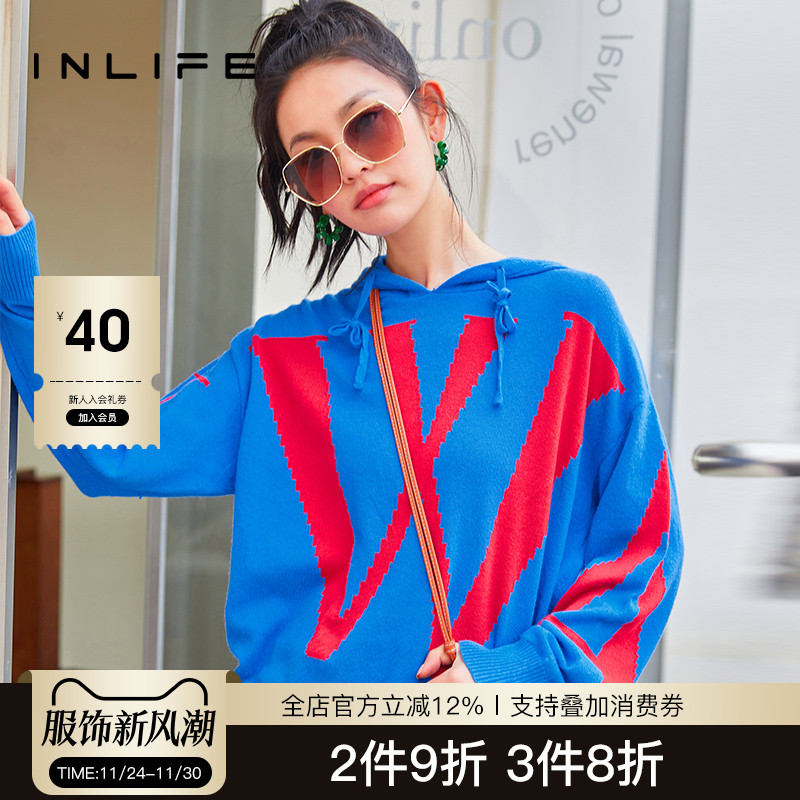 inlife小众休闲百搭针织衫