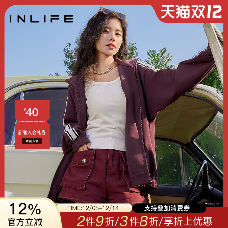 inlife美式运动休闲风短外套