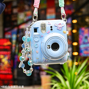 适用拍立得mini12保护壳instax富士mini11保护套SE/WIDE400透明保护水晶壳硅胶套硬壳防摔防撞配相片收纳