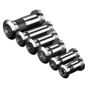 亮银色猫眼门镜防盗门堵孔家用高清广角老式通用防撬门铃金属可视